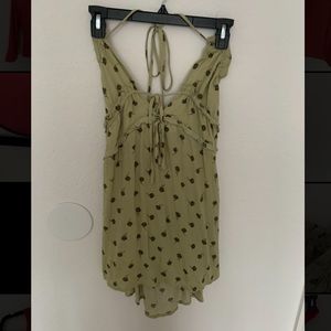 Skylar + Madison Green Sundress with tie-front details Size Small